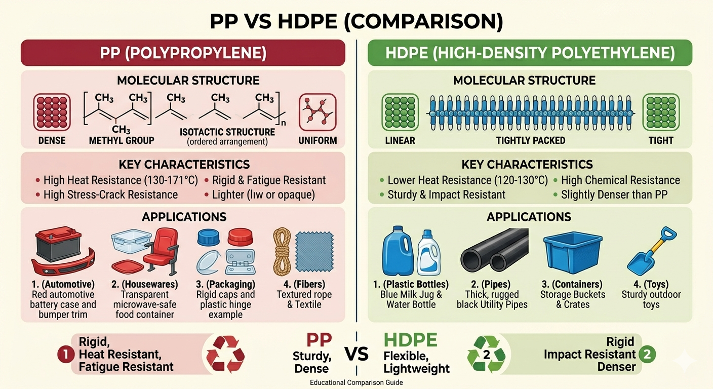 Difference Between PP And HDPE