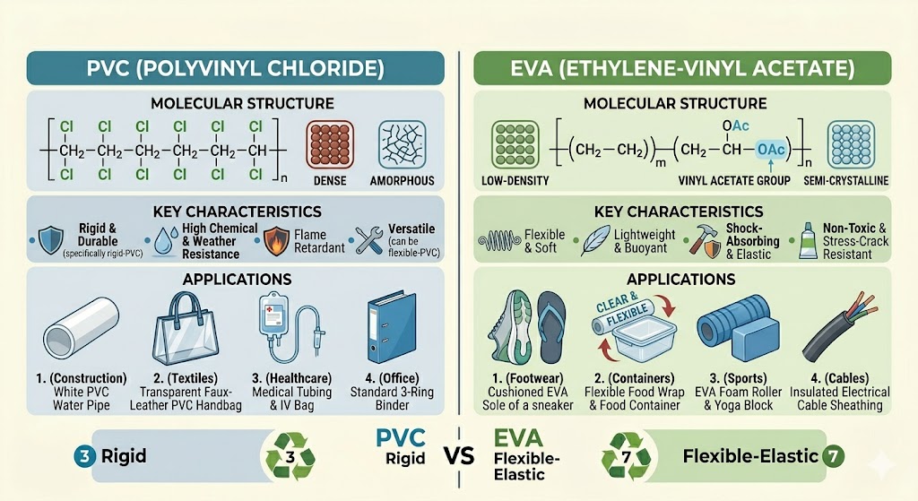Difference Between PVC and EVA